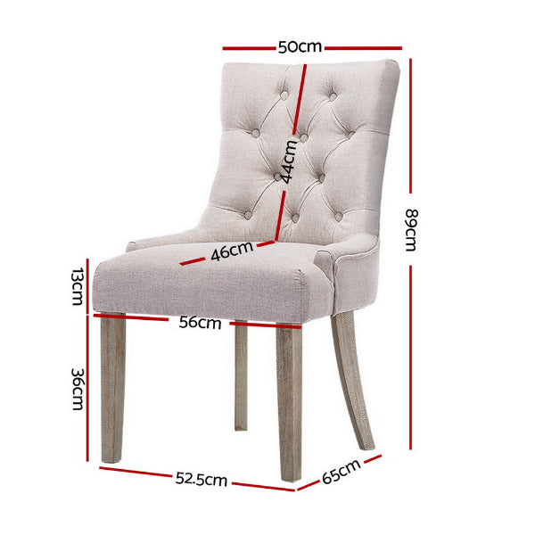 Detailed dimensions diagram for Brittany chair: 89cm height, 52.5cm width, and 13cm seat thickness for armchair-like comfort.