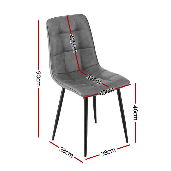 Technical dimension diagram for the Griffin chair: 90cm height, 43cm width, and 150kg heavy-duty weight capacity.